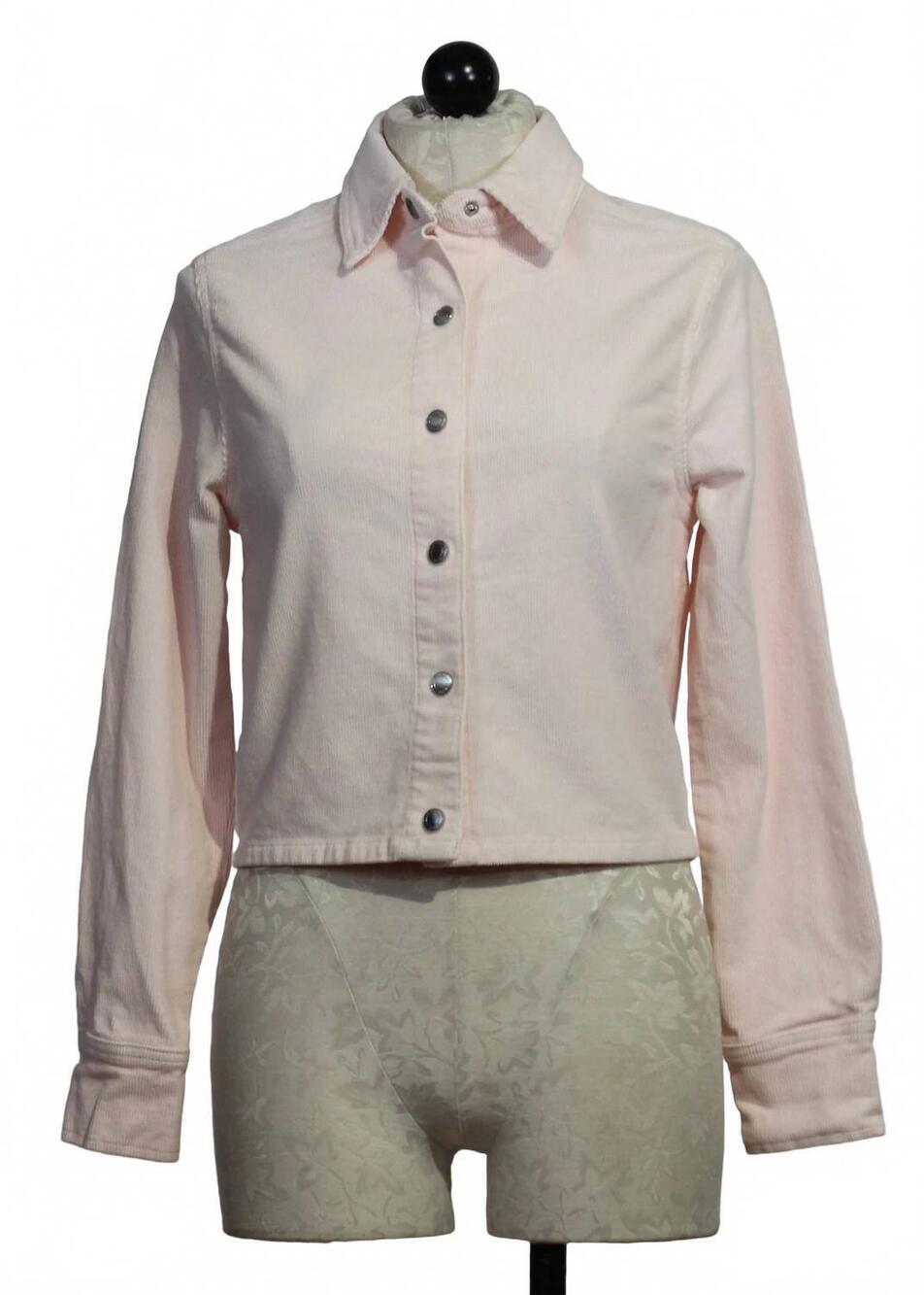 NEW DL1961 - WOMEN'S women's corduroy long sleeve montauk shirt in powder pink